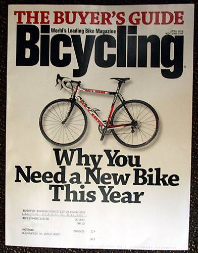 Dude, what happened to my Bicycling Magazine?
