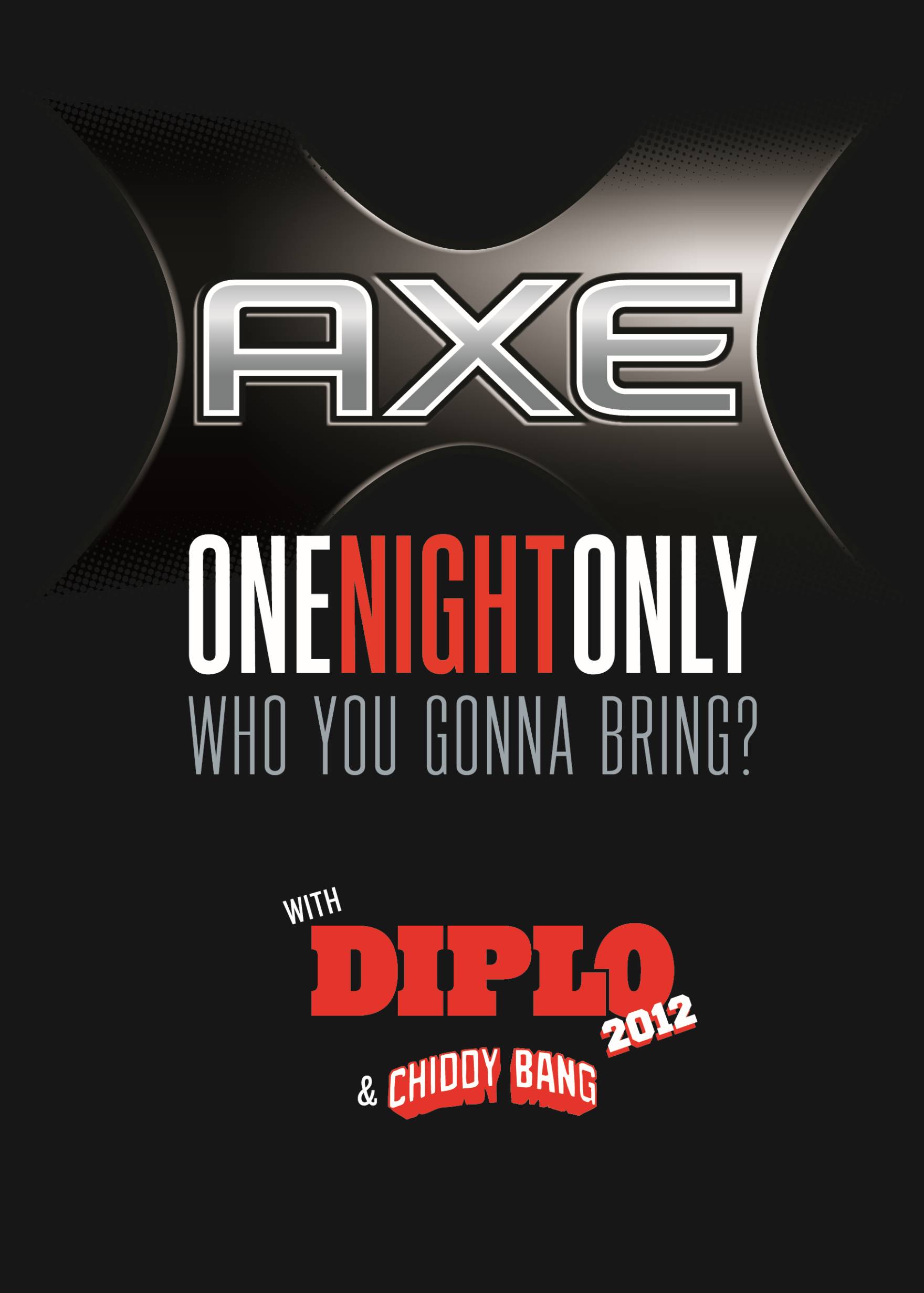 Diplo, Chiddy Bang & AXE One Night Only Tour at Canopy Tomorrow