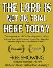 Free screening of The Lord is Not on Trial Here Today