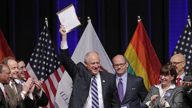 Governor Pat Quinn signs marriage equality bill
