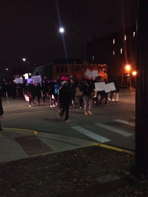 Students protesting Ferguson met with disappointingly varying responses