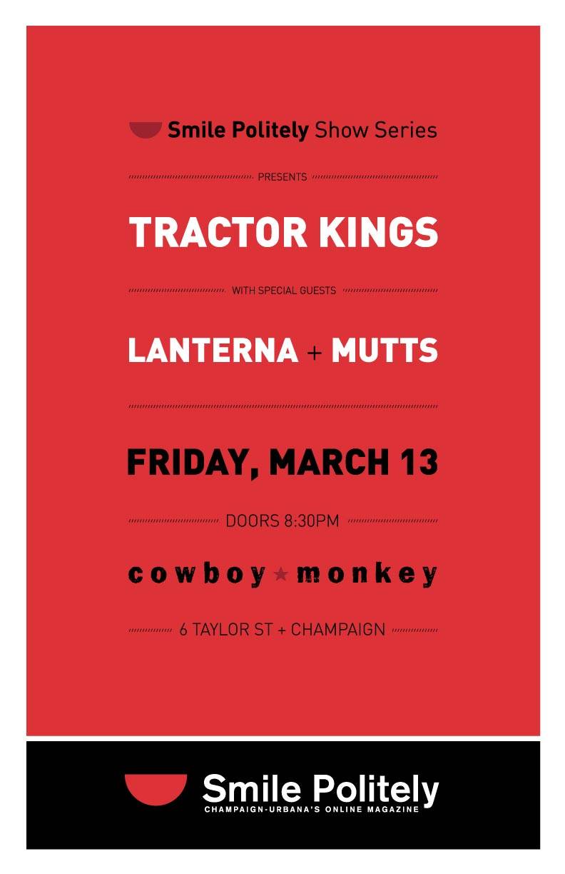 Win tickets to SP Show Series featuring Tractor Kings, Mutts and Lanterna