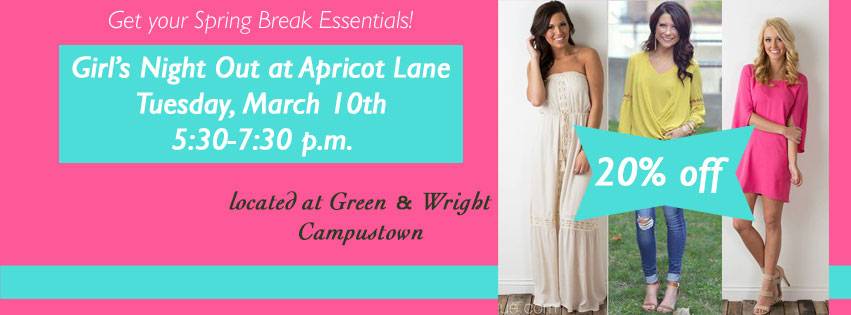 Oh yes it’s ladies night… At Apricot Lane