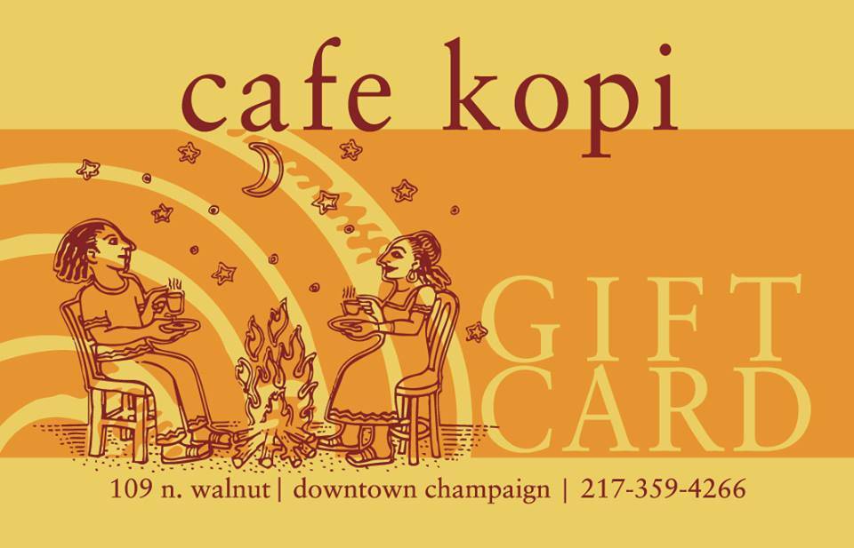 Forget this wintry Spring weather and stop in to Cafe Kopi
