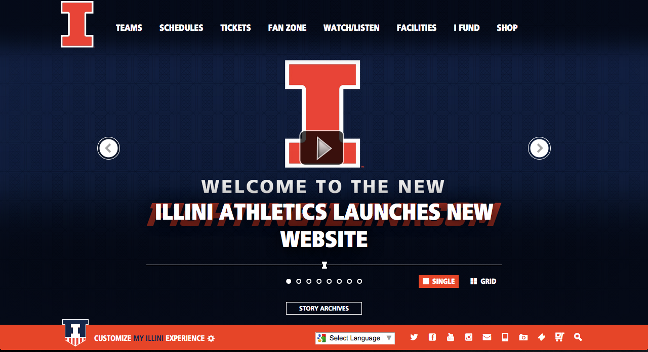 Illini Athletics unveils new website