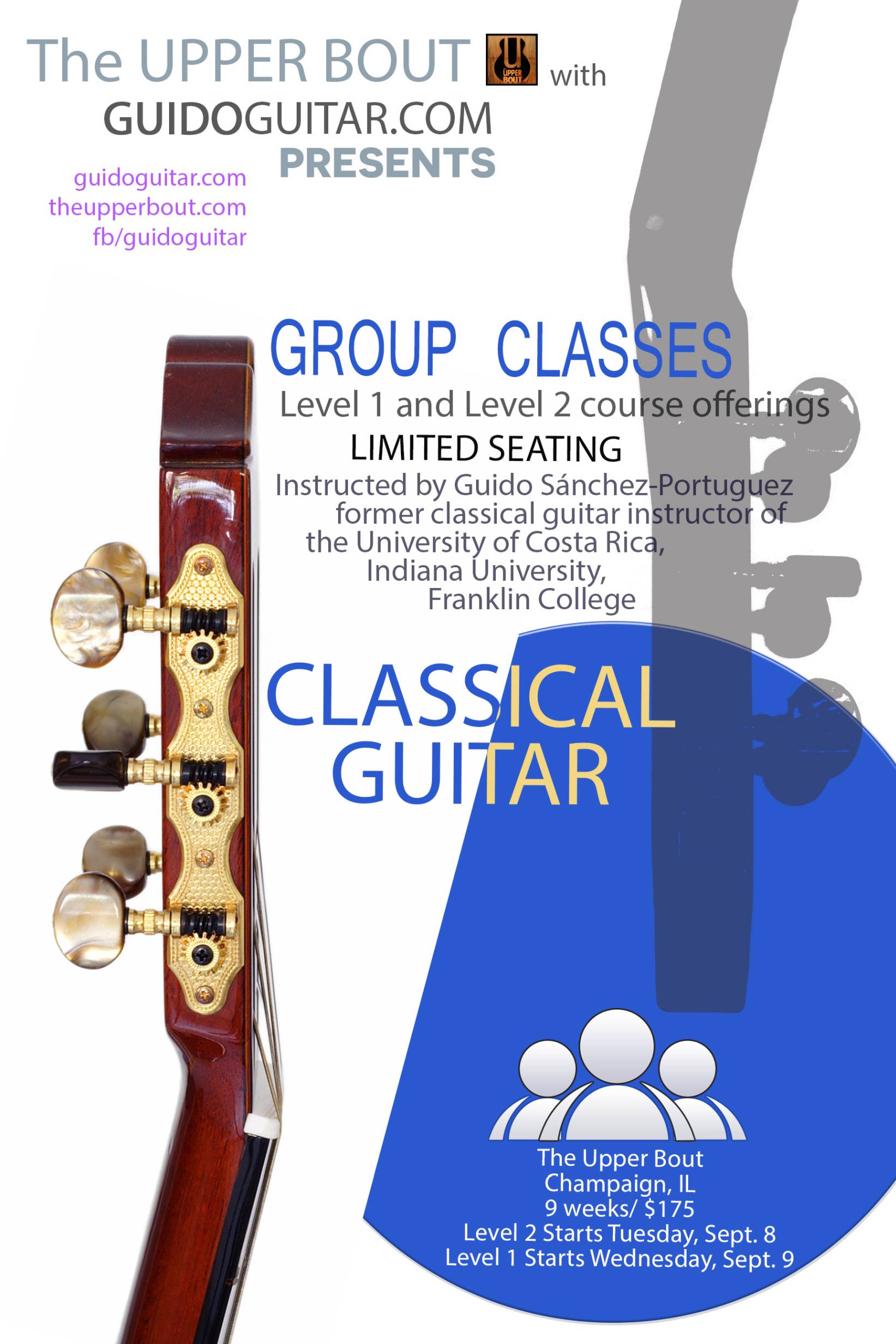 The Upper Bout now offering group guitar classes