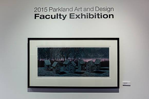 The 2015 Parkland Art and Design Faculty Exhibition is underway