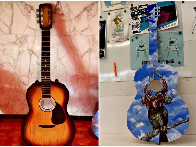 Weiskamp artists create art out of guitars for ELLNORA