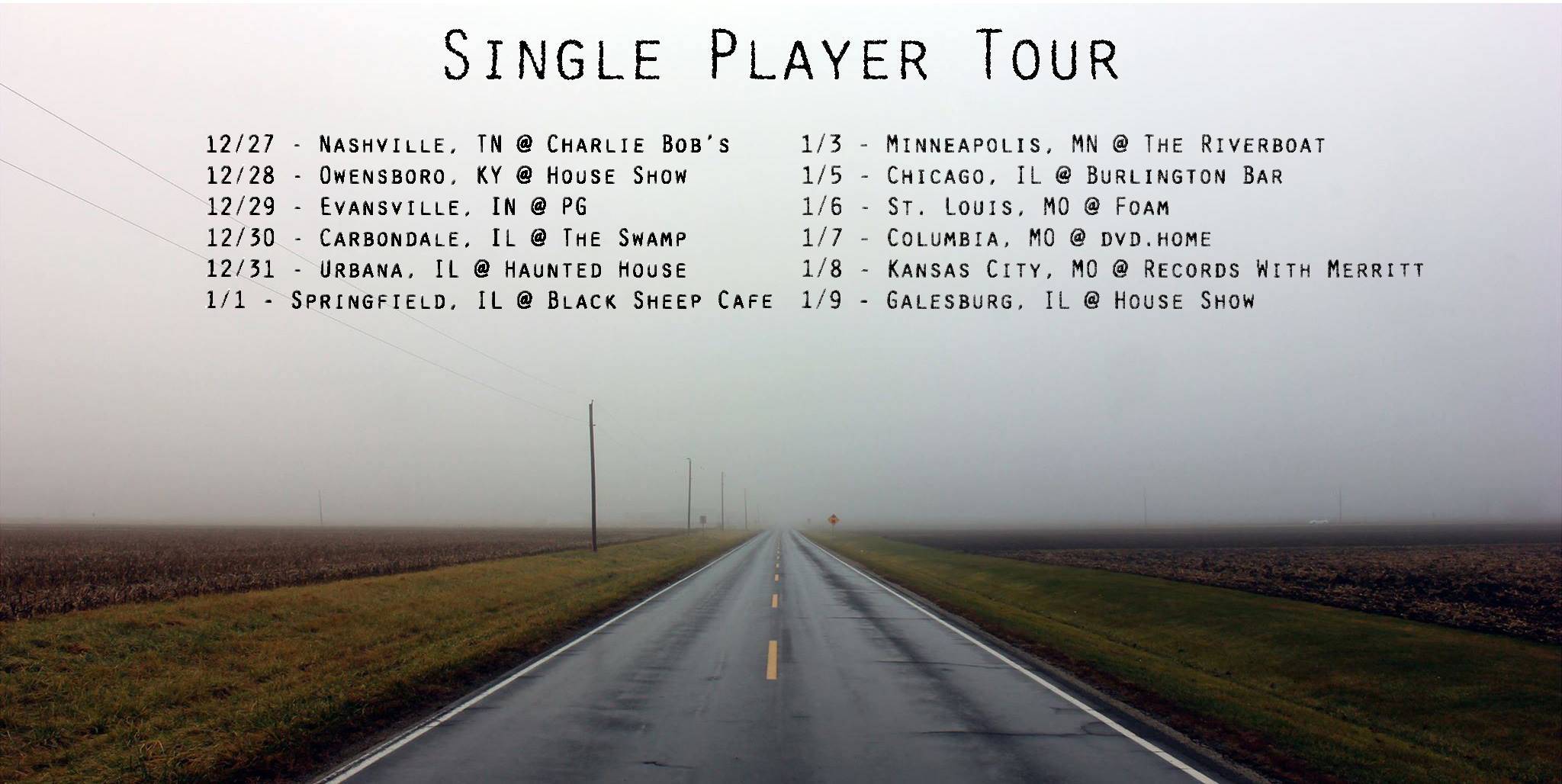 Single Player announces Winter tour