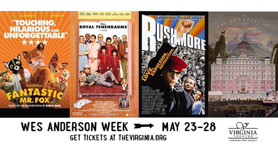 The Virginia Theatre is hosting Wes Anderson Week May 23-28