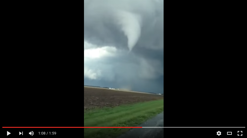 Video of tornado outside of Champaign