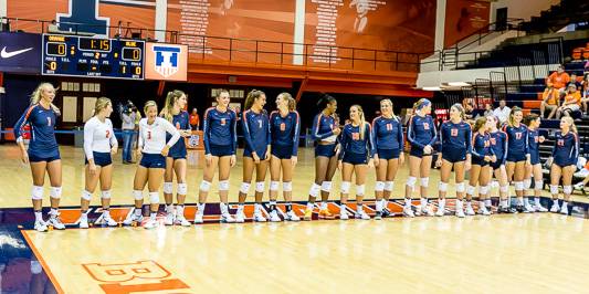 Coming this weekend to Huff Hall: Fighting Illini Volleyball