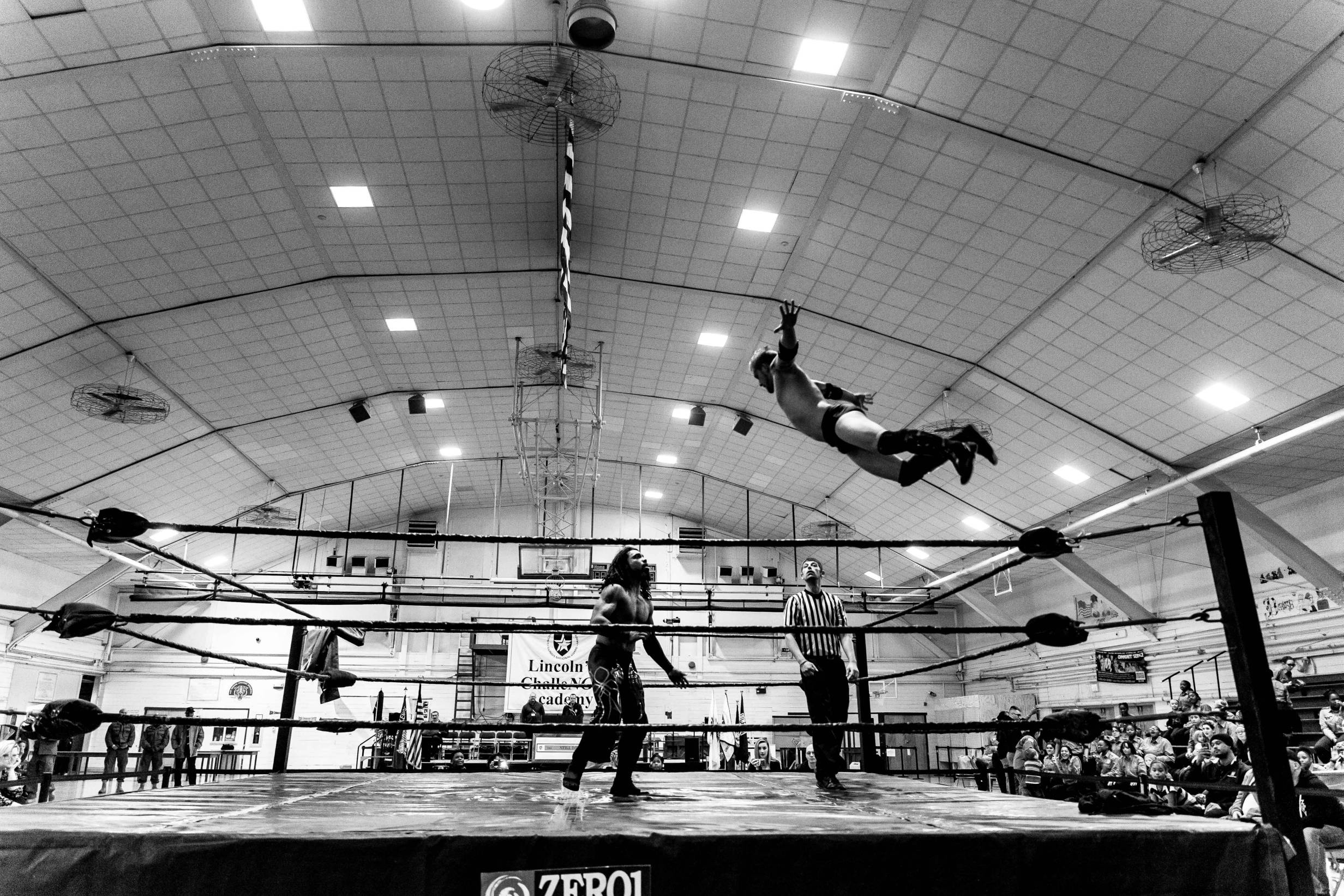 Zero1 Wrestling performs at Lincoln’s Challenge in Rantoul