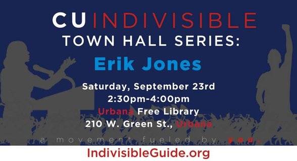 Town hall featuring congressional candidate Erik Jones September 23rd