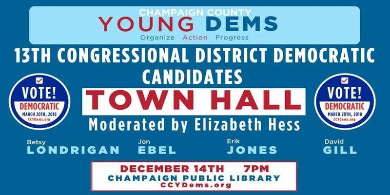 Champaign County Young Dems hosting an IL-13 town hall