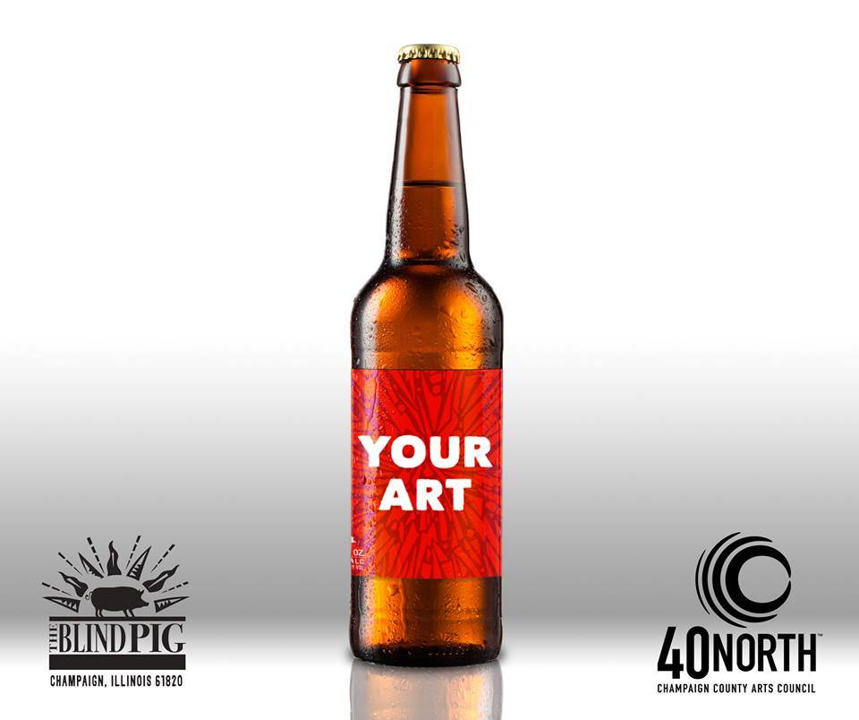 40 North is offering the chance to have your artwork on Blind Pig beer bottles.