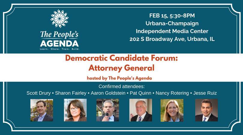 Democratic Candidate Forum for Attorney General is February 15th