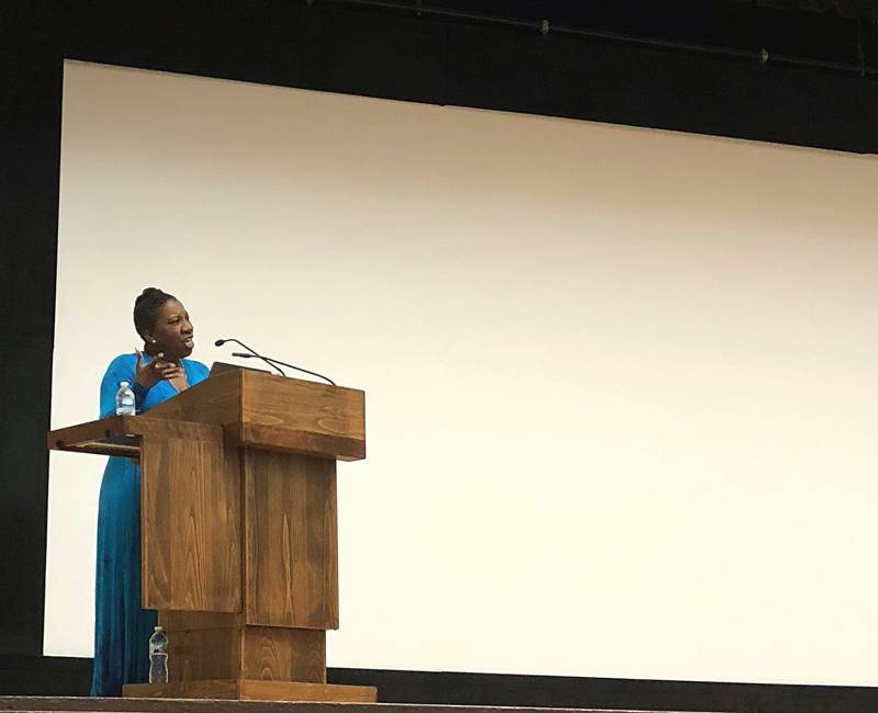 Grounded in empathy: Me Too activist Tarana Burke shares her story with students