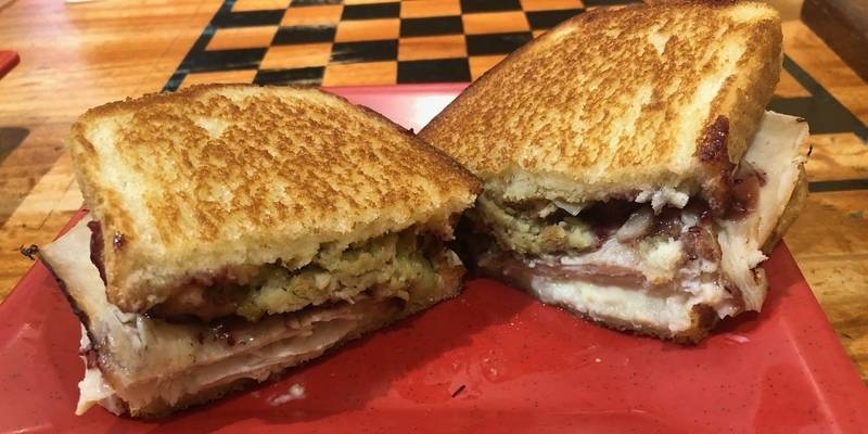 Aroma Café has Thanksgiving dinner in a sandwich and I am here for it