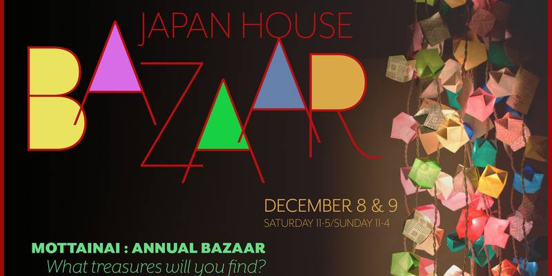 Japan House is looking for items for their annual bazaar