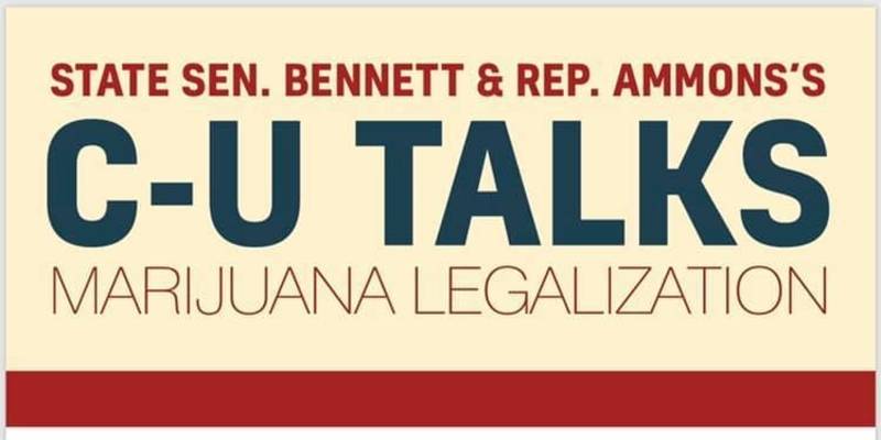 Sen. Bennett and Rep. Ammons are discussing marijuana legalization on Feb. 18