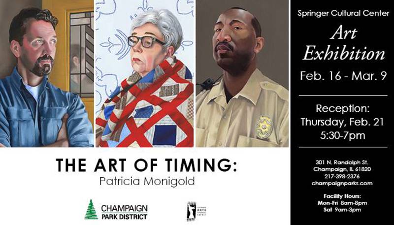 Meet artist Patricia Monigold at The Art of Timing reception Thursday night