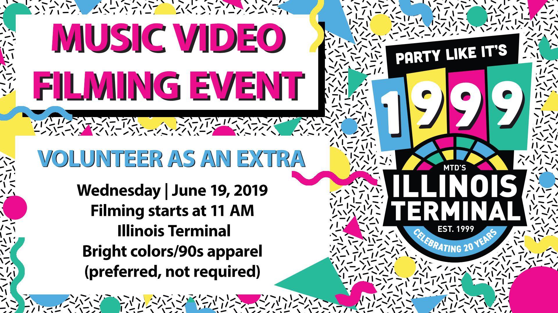 You can be part of MTD’s 90’s-themed video recording tomorrow