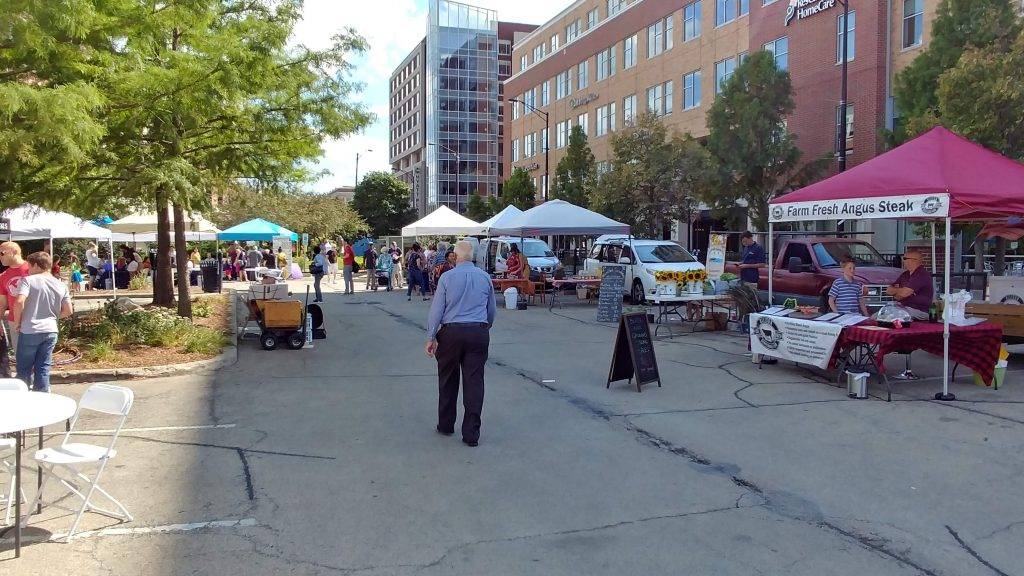 Champaign Farmers’ Market is moving back to Neil & Washington location today