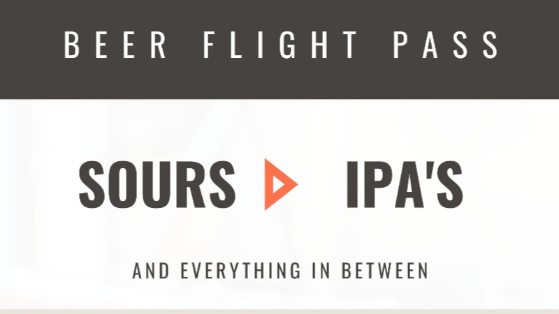 Sunday is beer flight day at Collective Pour