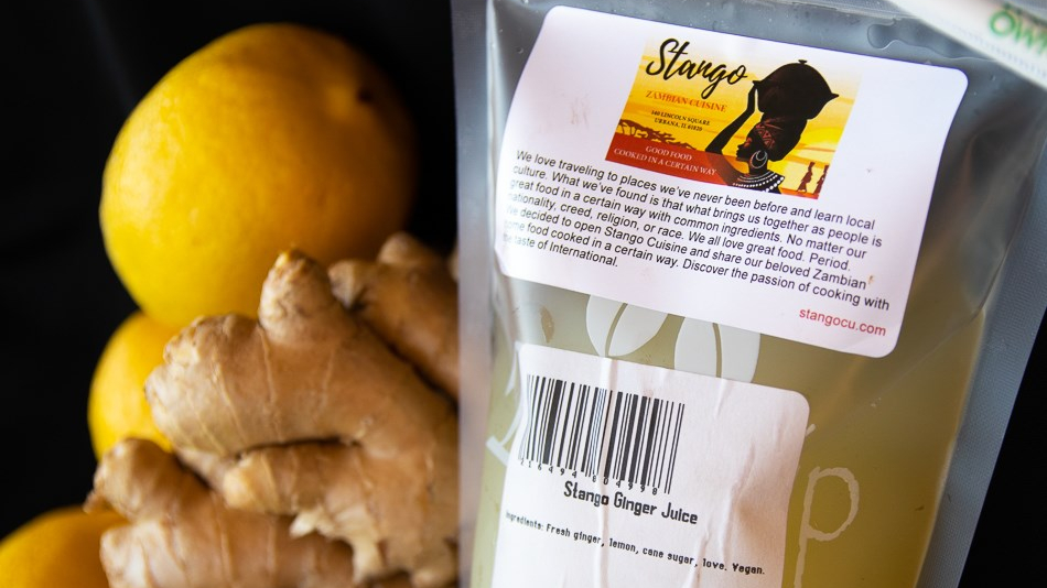 Did you know you can get Stango Cuisine’s ginger juice at the Common Ground Co-op?