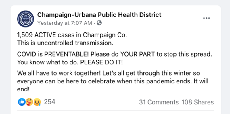 Let’s get our shit together, Champaign County