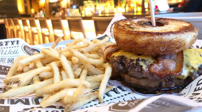 Go nuts: this cheeseburger from NAYA is on a cronut
