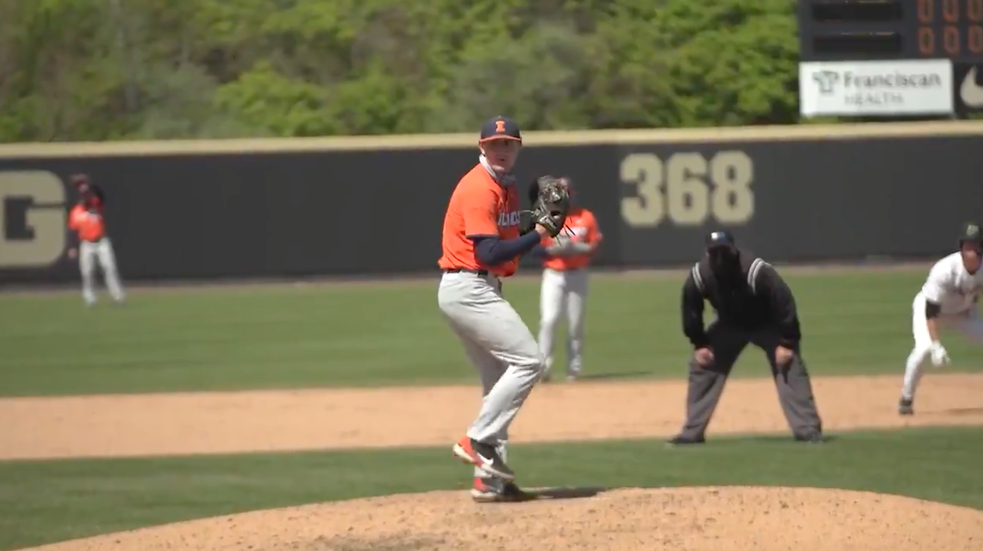 Illinois Baseball combines for a no-hitter, the program’s first no-no since 1985