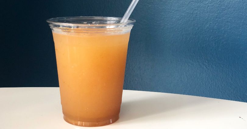 It’s a good day for a bourbon peach punch slush from Art Mart
