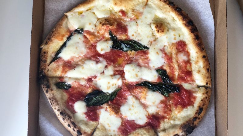 Take a gander at this Margherita pizza from Pizzeria Antica