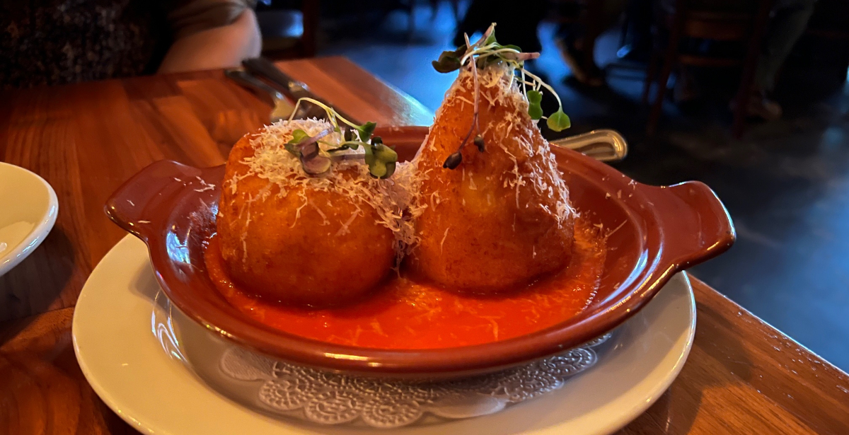 I am in love with the arancini from Nando Milano