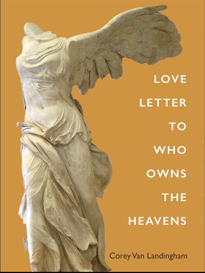 book cover featuring headless marble statue with wings