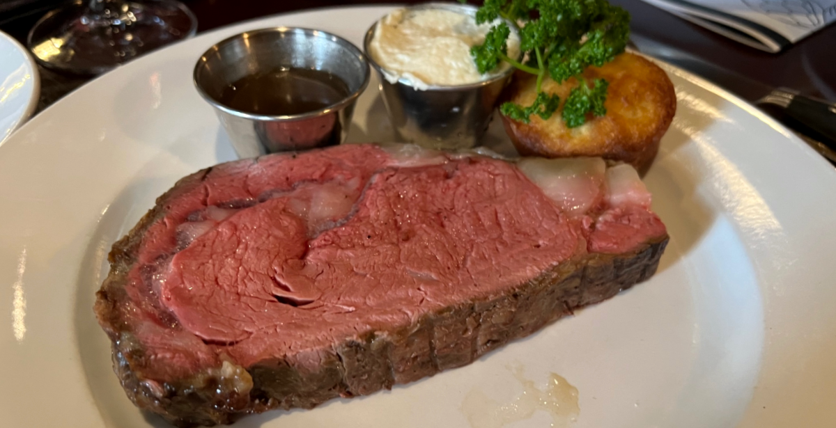 The slow-roasted prime rib at Hamilton Walker’s is unbelievable
