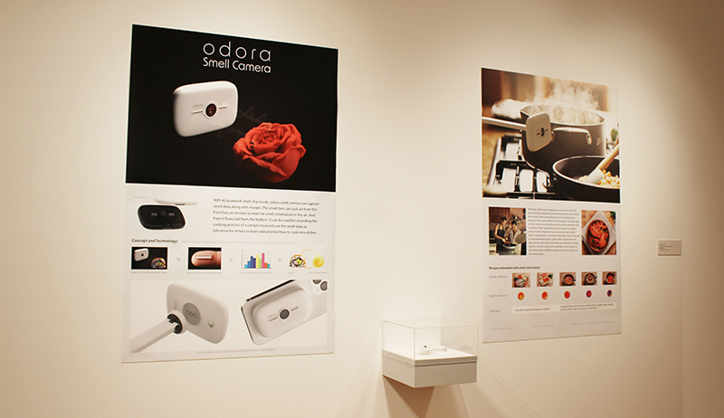 Adora smell camera posters and prototype.