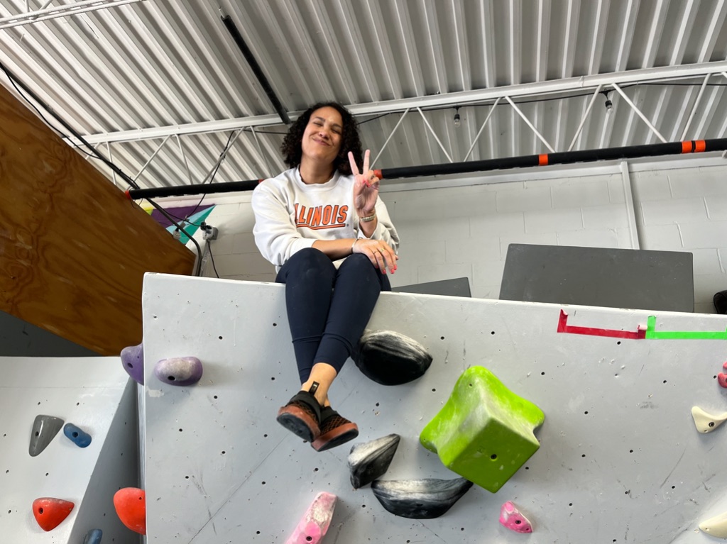 Let’s try rock climbing at Urbana Boulders