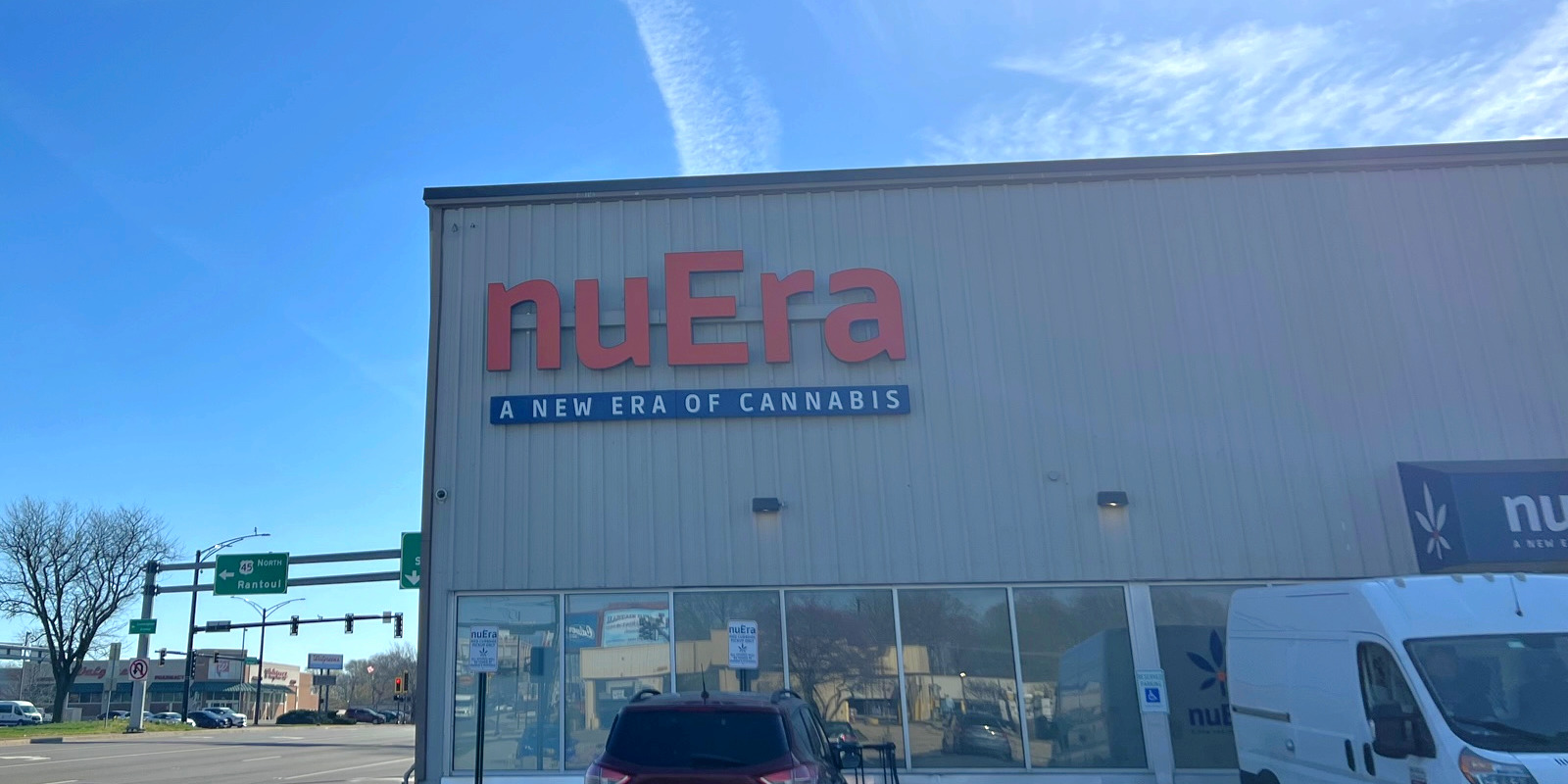Outside of nuEra Urbana on a sunny day. Photo by Alyssa Buckley.