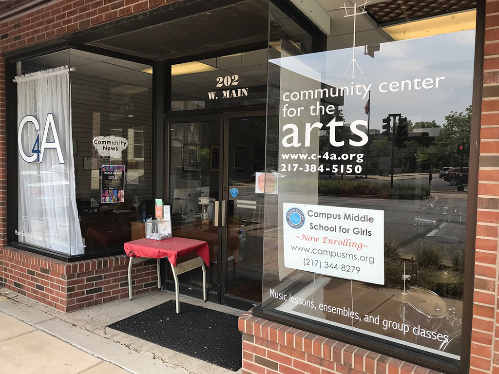 Storefront of Community Center for the Arts