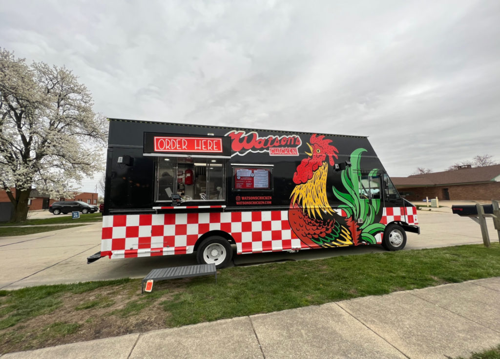 The Watson's food truck parked at Triptych in a list of Champaign-Urbana food trucks