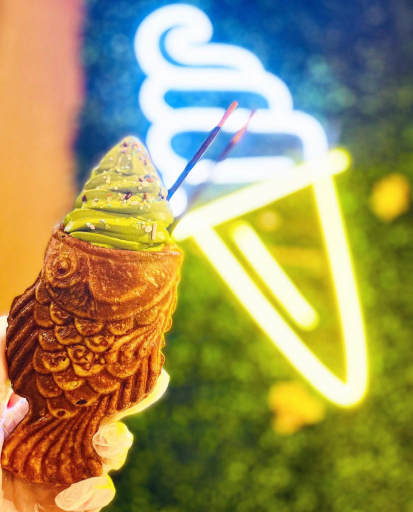 A taiyaki ice cream. Photo by Matcha En Chicago on Instagram.