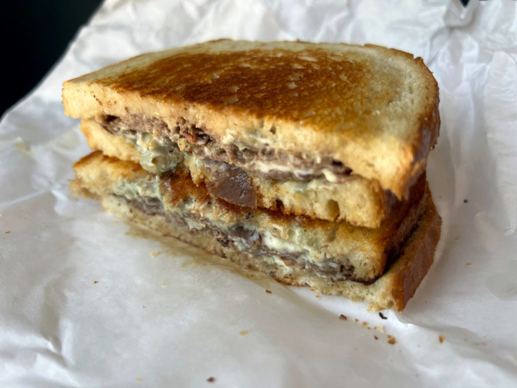Blue ox sandwich from Cheese & Crackers. Photo by Alyssa Buckley