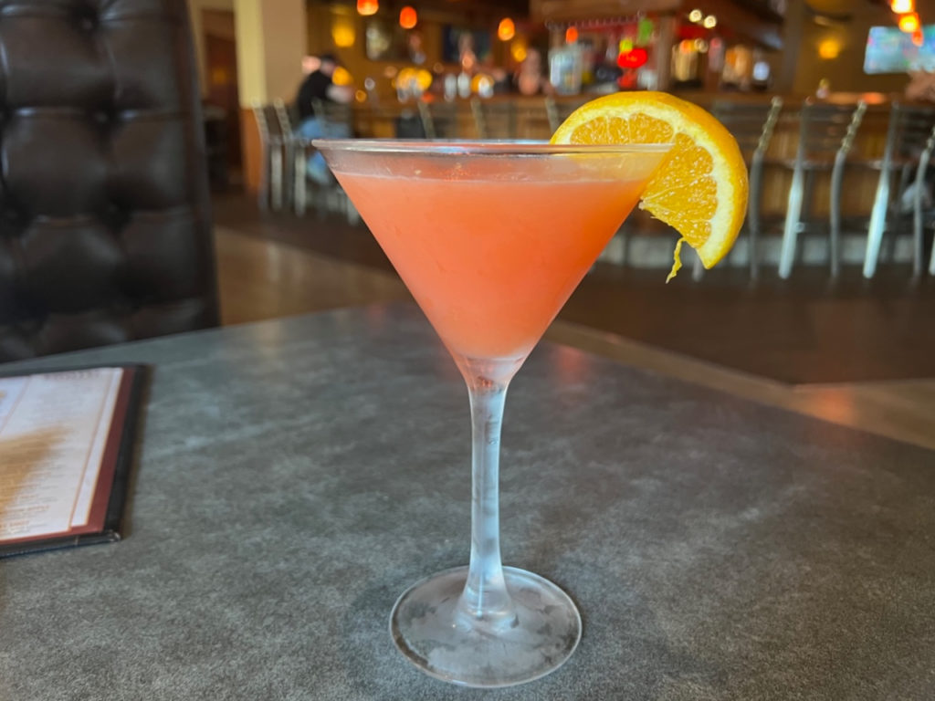The tangerine martini from Guido's Bar. Photo by Alyssa Buckley.