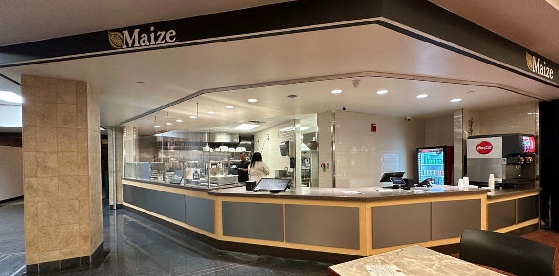 The interior of Illini Union where Maize's newest location is now open for lunch and dinner. Photo by Maize on Instagram.