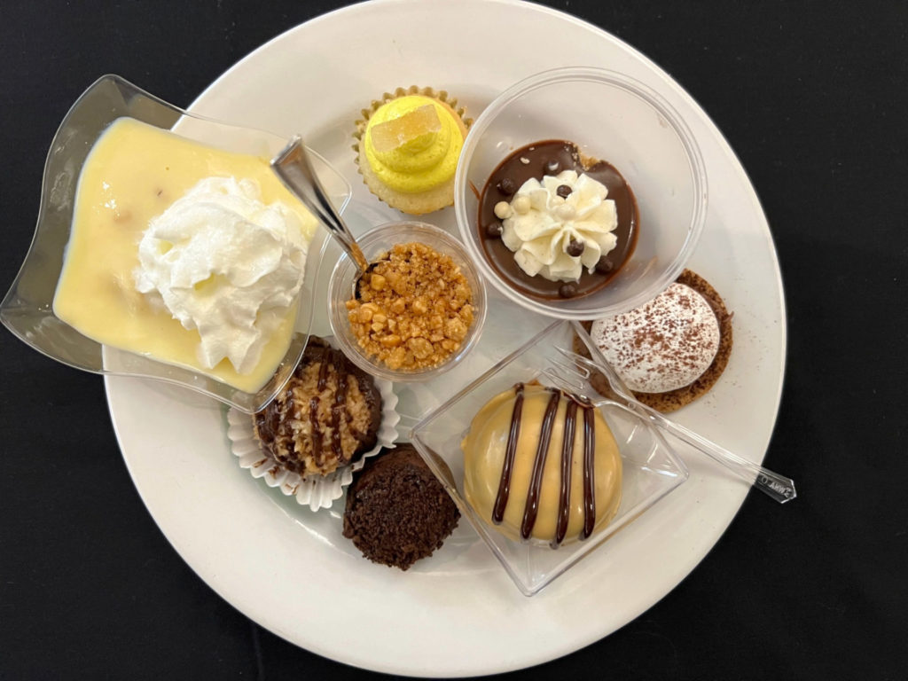 All eight desserts for the Girl Scouts of Central Illinois Diamonds Desserts, and Distinctions event in Champaign, Illinois. Photo by Alyssa Buckley.