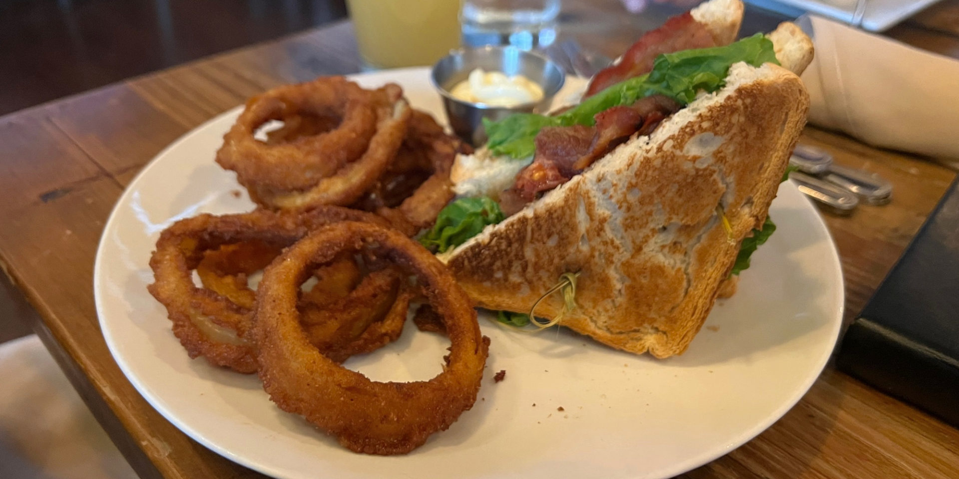 A cropped image of the BLT sandwich for a list about good restaurants outside of Champaign-Urbana. Photo by Alyssa Buckley.