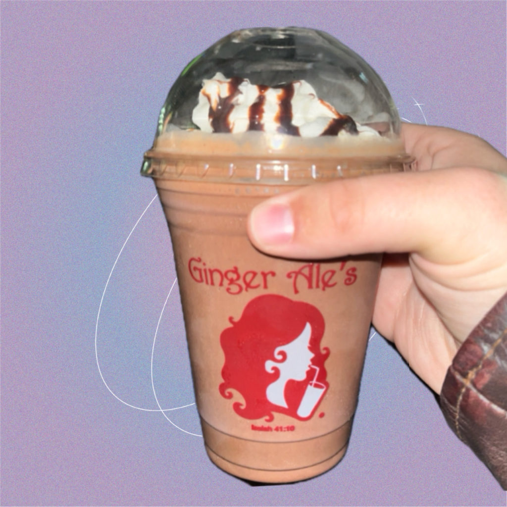 Belgian chocolate frappe from Ginger Ale's of Savoy.